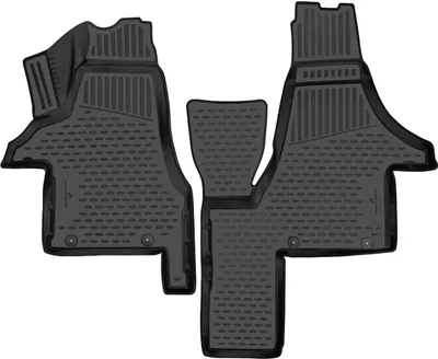 Produktbild von WALSER XTR Gummi Fussmatten Auto für VW Multivan T5 2003-2015, 100% passgenaue Auto Fußmatten, robuste Universal Fußmatte Auto, Gummimatten Auto
