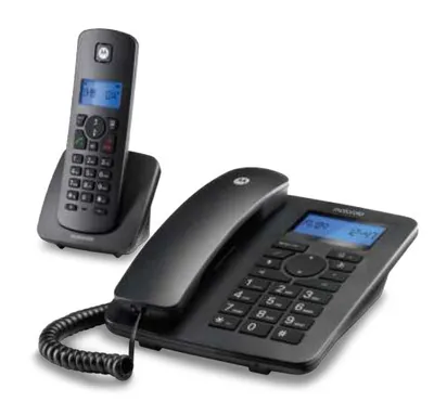 Image de Motorola C4201 Téléphone analogique/DECT Identificateur d'appel Noir