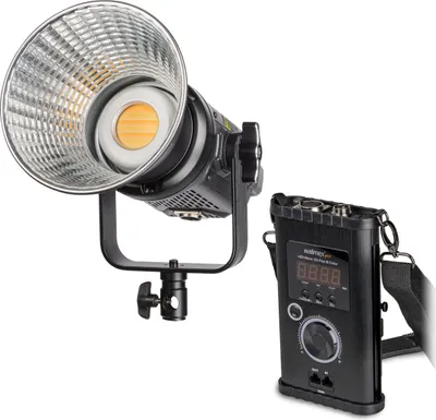 Produktbild von Walimex pro Niova Plus Studioleuchte, Videoleuchte mit Bi-Color, dimmbare LED Videoleuchte mit Reflektor, Studiolicht mit COB LED-Technologie