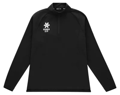 Productafbeelding van Zwarte sweatshirt met halve rits, maat L, voor dames