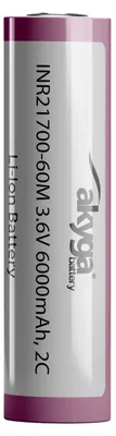 Obrázek produktu pro Lithium-ionová baterie INR21700, Akyga AKY2185, 3,6 V / 6000 mAh