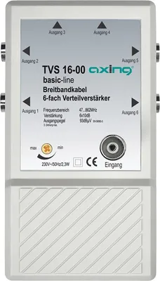 Produktbild von Axing TVS01600 6fach Verteilverstärker
