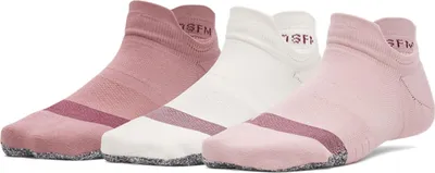 Obrázek produktu pro Under Armour Breathe Tab Invisible Socks 3 Units White,Pink EU 36-44 1/2 Woman White,Pink EU 36-44 1/2