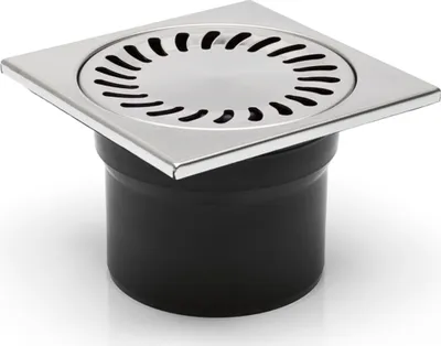 Produktbild von Duschablauf Bodenablauf 150x150 mm DNS110N  incl Dichtungsmatte 323 N 391 1