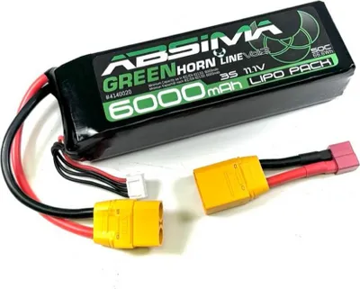 Zdjęcie produktu dla Greenhorn Vol.2 LiPo 3S 11,1V - 50C 6000 SC (XT90/T - wtyczka)