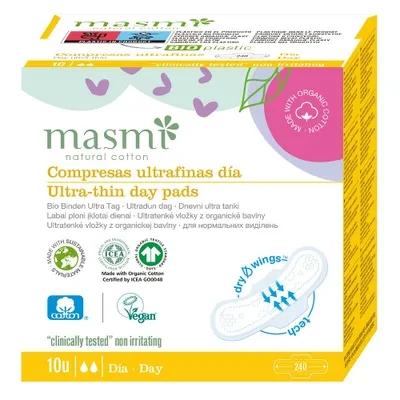 Produktbild von Masmi Ultra-Dünne Tagbinden mit Flügeln, 10 Stück