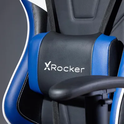 Produktbild von X Rocker Agility Gaming Bürostuhl - Pink/Bubblegum, Farbe:Blau/Schwarz
