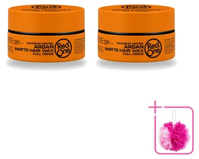 Image de 2 pots de cire coiffante mate à l'argan Red One - Effet mat - 150 ml - Lot de 2