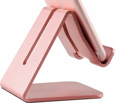 Produktbild von Handyhalter Stand Aluminiumlegierung Metall Tablet Schreibtischhalter Handyständer Handyständer Rosengold