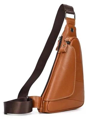 Immagine prodotto di Solidchoice - Borsa a tracolla in vera pelle da uomo