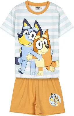 Zdjęcie produktu dla Bluey piżama dziecięca koszulka i spodenki ze 100% bawełny 5 lat