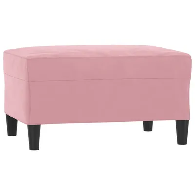 Immagine prodotto di Poggiapiedi rosa 70x55x41 cm in Velluto