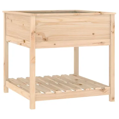 Zdjęcie produktu dla vidaXL Sadzarka z półką 82,5x82,5x81 cm lite drewno sosnowe
