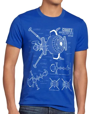 Produktbild von style3 Future Comet Herren T-Shirt captain