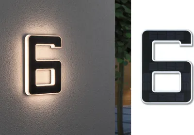 Image de Paulmann Solar LED Lampe numéro de maison numéro 6