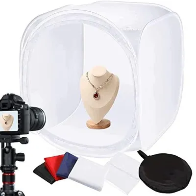 Zdjęcie produktu dla Namiot fotograficzny light box 60X60CM studio składane tło kolorowe