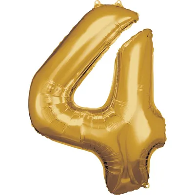 Produktbild von Amscan 9906269, Spielzeugballon, Folie, Gold, Anzahl, 66 cm, 5 Stück(e)