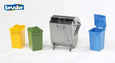 Obrázek produktu pro BRUDER Garbage can set, Vícebarevný