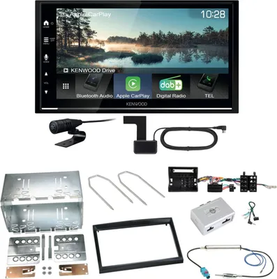 Produktbild von Kenwood DMX7722DABS Android Auto Einbauset für Citroen C2 C3 Berlingo Jumpy
