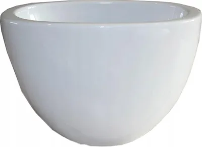 Zdjęcie produktu dla Doniczka ceramiczna osłonka biała OWAL H18