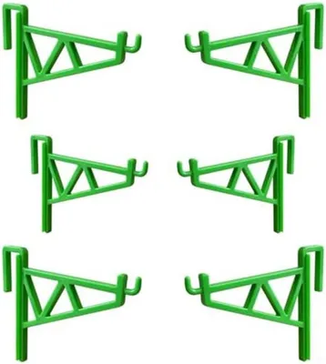 Produktbild von Bienenstock Rahmenhalter 6 Stück Set, Imkerei Zubehör zur Fixierung von Beutenrahmen, robuste Kunststoff Halter für sichere Honigwaben Kontrolle