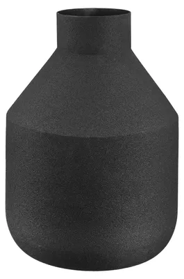 Produktbild von Gilde Vase, "Cleo", Metall, schwarz, VE 2, L. 18 cm, B. 18 cm, H. 25 cm 60194 4063387601945