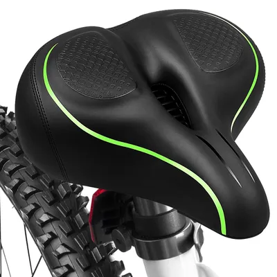 Produktbild von Elzusha – Bequemer Fahrradsattel für Damen und Herren – Breit, weich und wasserdicht