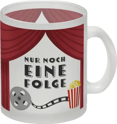 Produktbild von Nur noch eine Folge Glas Tasse für Serienjunkies