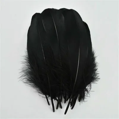 Produktbild von Schwarze Fasanglocken für Bastelprojekte – 20 Stück, 15-20 cm