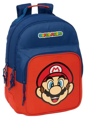 Produktbild von Safta Super Mario 20l 32x42x15 Cm Rucksack Rot,Blau Kinder Rot,Blau One Size