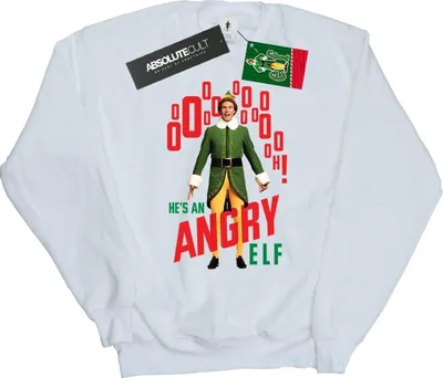 Produktbild von Elf - "Angry Elf" Sweatshirt für Herren BI22078 (M) (Weiß)