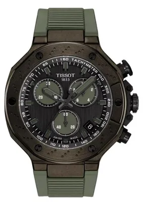 Produktbild von Tissot T-Race Chronograph 45 mm Schweizer Quarz-Uhr mit dunkelgrauem Zifferblatt