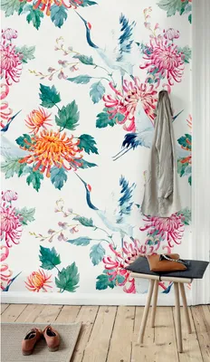 Produktbild von Coloray Fototapete 312x219 cm Latextapete Magicstick - Blumenkran zart.