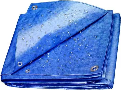 Obrázek produktu pro Nepromokavá plachtovina 2 x 4 m, modrá, 50 g/m² pro zahradu