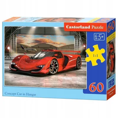 Obrázek produktu pro Puzzle 60 dílků Konceptní auto v hangáru 66162