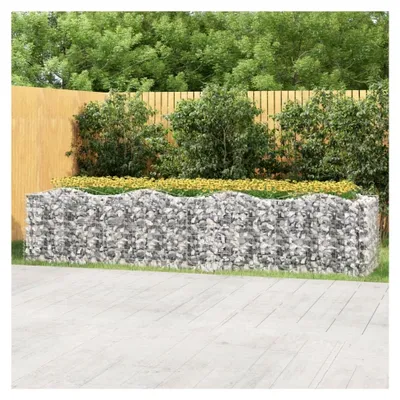 Produktbild von Gewölbtes Gabionen-Hochbeet 400x100x100 cm aus verzinktem Eisen