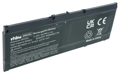 Produktbild von vhbw Akku Ersatz für HP L08855-855, HSTNN-IB8L, SR03XL, L08934-1B1 für Notebook (4000 mAh, 11,55 V, Li-Polymer)