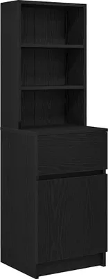 Produktbild von Nachttisch Schwarz 39x35x125 cm Holzwerkstoff