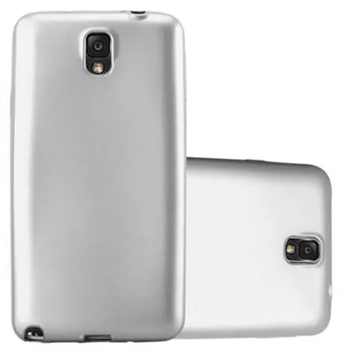Obrázek produktu pro Cadorabo Protective Case for Samsung Galaxy NOTE 3 Case in Silver Kryt mobilního telefonu TPU Silicone Etui Cover Case