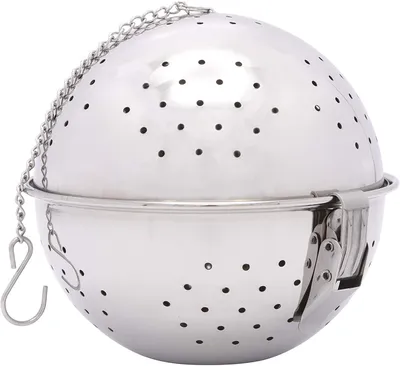 Imagen del producto de Esfera de acero inoxidable para infusiones y hierbas, de 14,5 cm de diámetro, ideal para la cocina