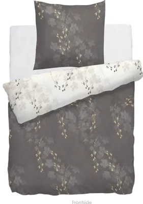 Produktbild von HnL Twill-Baumwolle Wendebettwäsche Porana 135x200 cm taupe