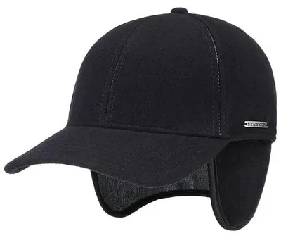 Zdjęcie produktu dla Czapka zimowa vaby męska wełniana z nausznikami daszkiem