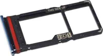 Produktbild von Simkartenhalter passend für Motorola Moto G100 (XT2125) + microSD Speicherkartenfach, Originalersatz, Hellblau