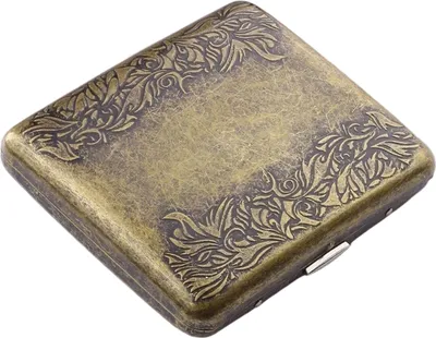 Produktbild von Retro zigarettenetui, Zigarettenbox,Zigarettenetui 20 Zigaretten, Zigaretten Schachteln, Zigaretten Etui Box, Zigarettencase Metall für 20 Zigaretten,Zigarettencase für Männer Frauen Damen(Gold)