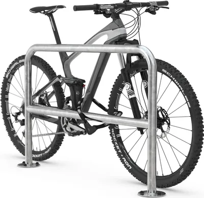 Produktbild von Fahrrad Anlehnbügel mit Knierohr 9210 | Stahl zn | Einbetonieren | B1000mm