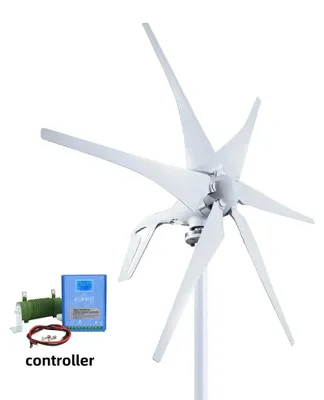 Imagen del producto de Turbina eólica - Aerogenerador - Generador de turbina eólica - Energía eólica - 1000W - 48V - con controlador híbrido