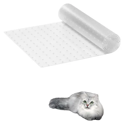 Immagine prodotto di VEVOR protezione per tappeti per animali domestici, 38,1 x 1,22 m, protezione per tappeti per gatti in PVC antigraffio per il telaio della porta, tappetino antigraffio per gatti antiscivolo, tappetino antigraffio per tappeti in plastica facile da tagliare