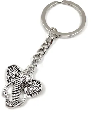 Produktbild von Onwomania Eletantin Elefant Schlüsselanhänger Metall Glücksbringer in Alu Geschenkbox, ideal zum Verschenken