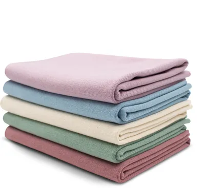 Produktbild von 5er Set Buisvormige Stoffen 0,25m Länge, 95% Baumwolle, 5% Elasthan, Pastellfarbe, Select Jersey