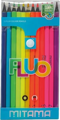 Produktbild von Buntstifte NEON, 12 Farben, rund, MITAMA 62826